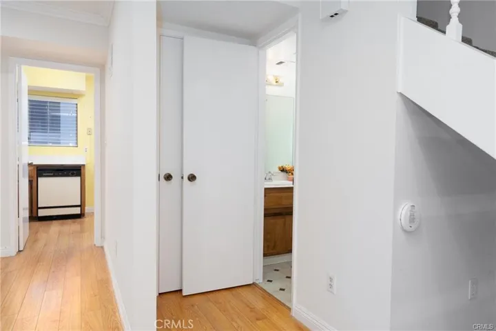 Coat closet and half bath