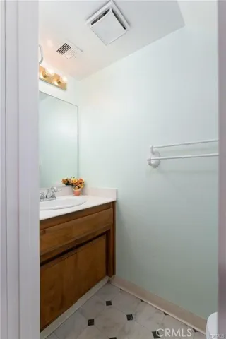 Sink in half bath