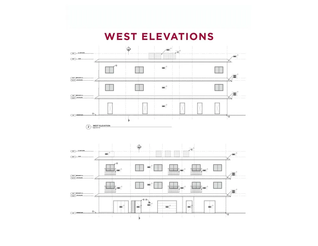West Elevations