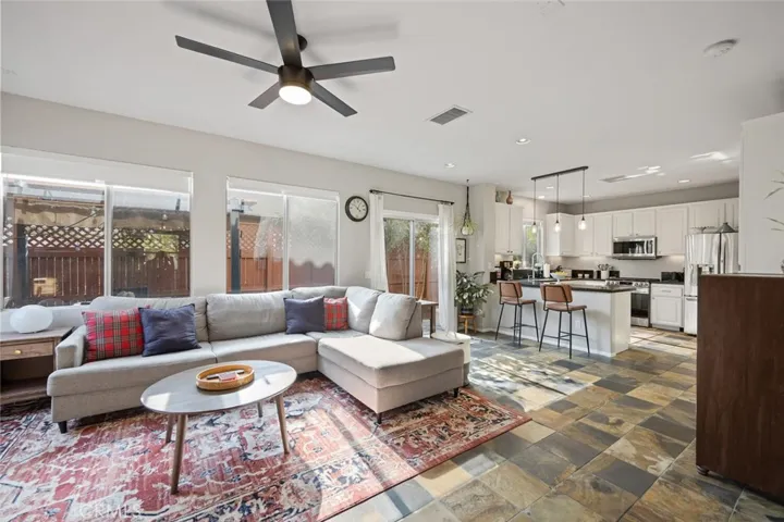 Family Room opens to kitchen