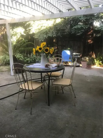 Back patio Photo provided by Seller