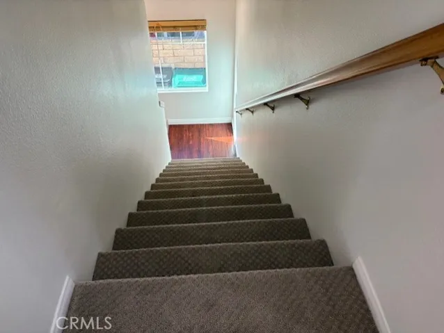 Upstairs showing steps downstairs
