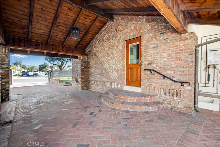 Carport and Side Door Entry to Main House