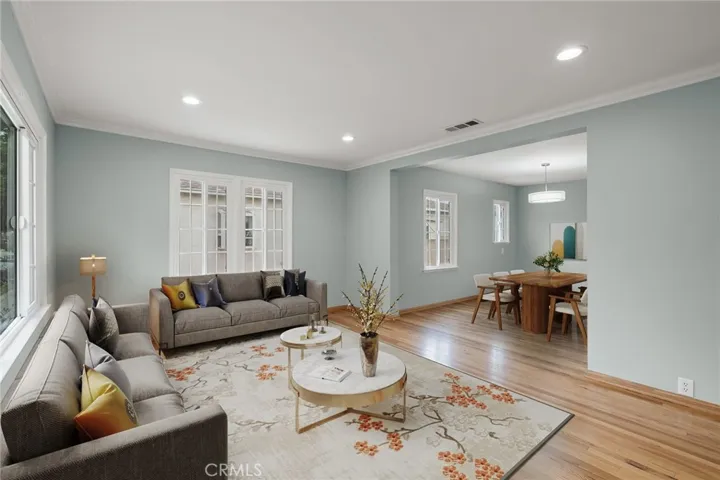 Living room- virtually staged