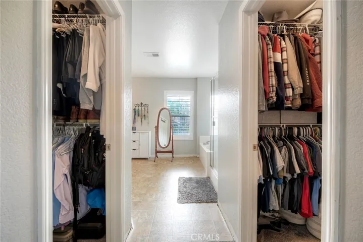 His and Hers Master Closets