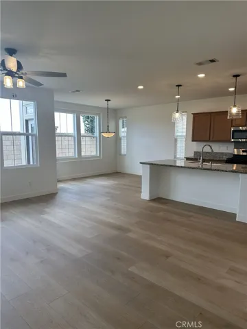 Living room, Dining and kitchen from stairs
