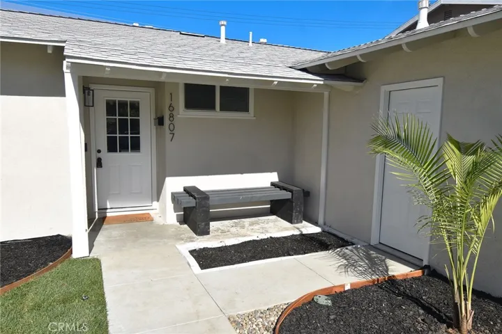 New Walkway and entry door to garage added