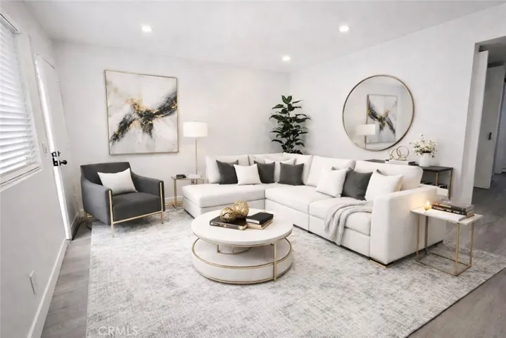 living room, virtually staged