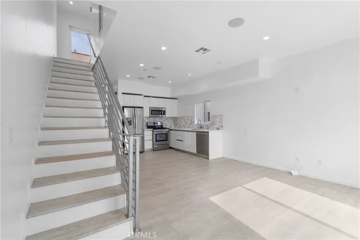 Bright inside with high ceiling.