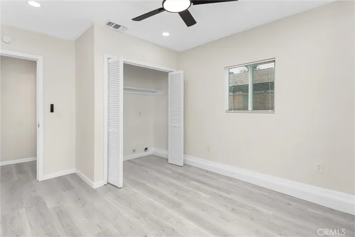 Bedroom #4 with laundry closet