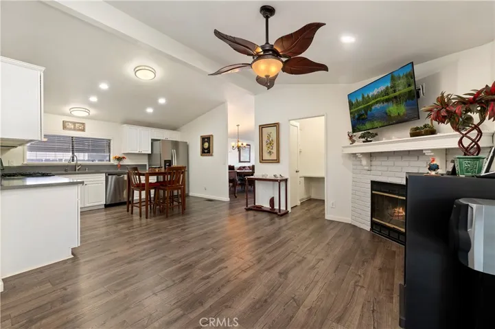 Kitchen open to Family Room