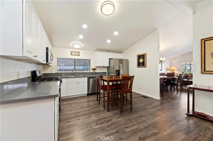 Stone counters and pull out drawers are just a couple of upgrades