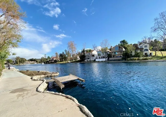 Across from the Calabasas Lake