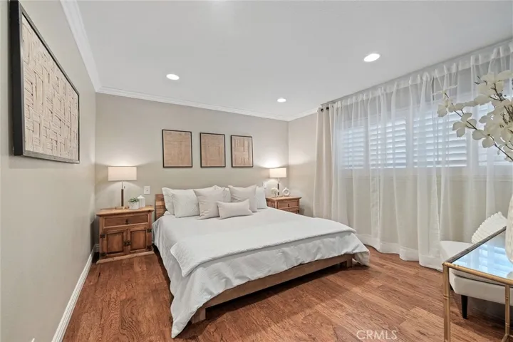 Main floor Primary Suite showcases a full Bath with a separate, large walk-in closet. (Bedroom 1)