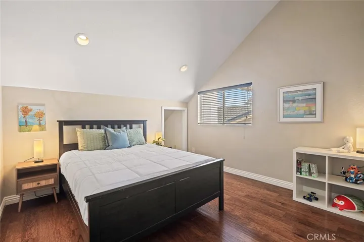 2nd level Bedroom, has a large, fully finished attic space.