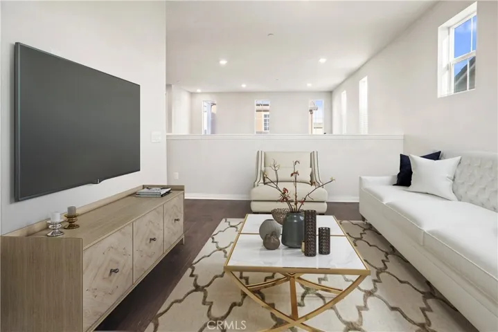 Family Room Virtually staged