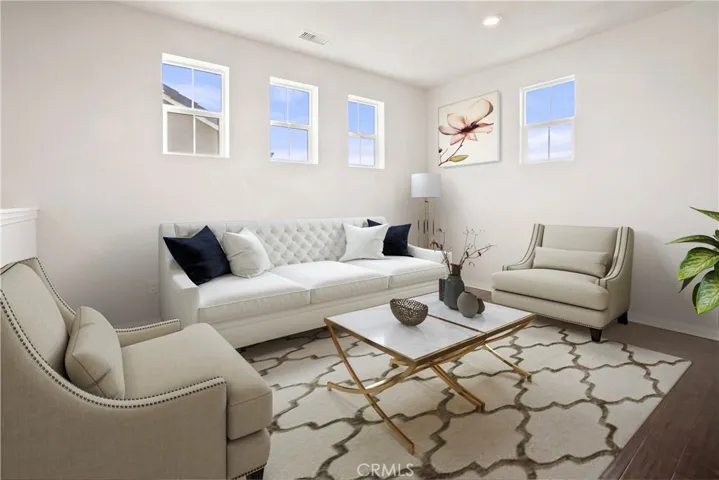 Family Room Virtually staged