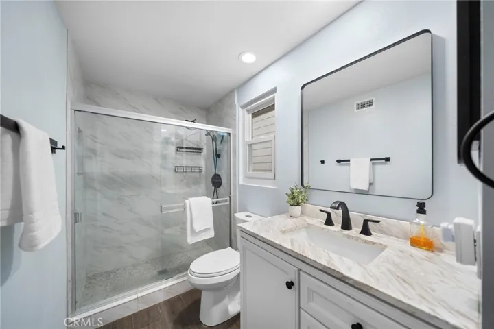 Primary Bed#1- Ensuite with Quartz Counter Top, Shower Stall