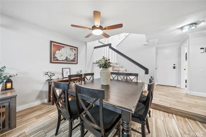 Large Dining Area with oversized dining table.