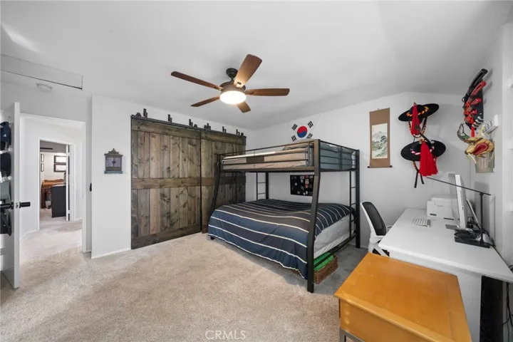 Spacious Primary Bedroom #2 with Barn Closet Doors.