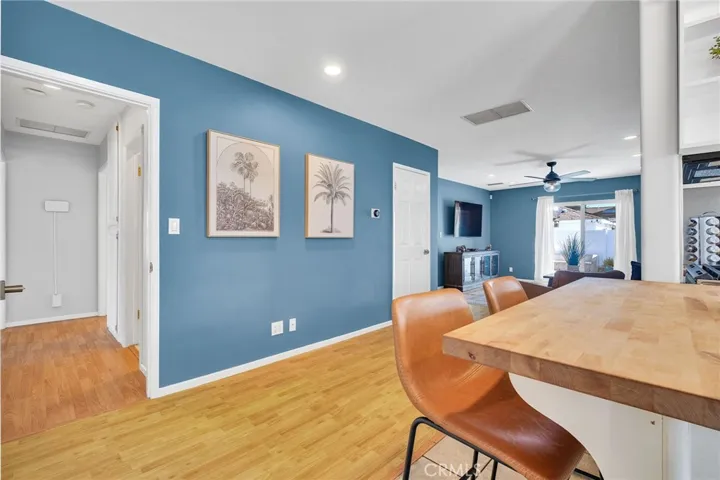 View of Hallway to Bedrooms, Full Bathroom & Family Room.