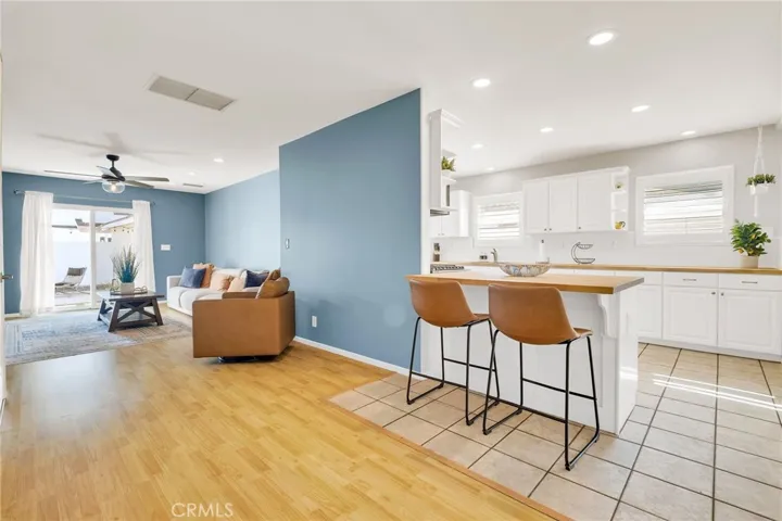 Views of Family Room & Kitchen.