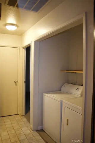 Laundry area in hallway