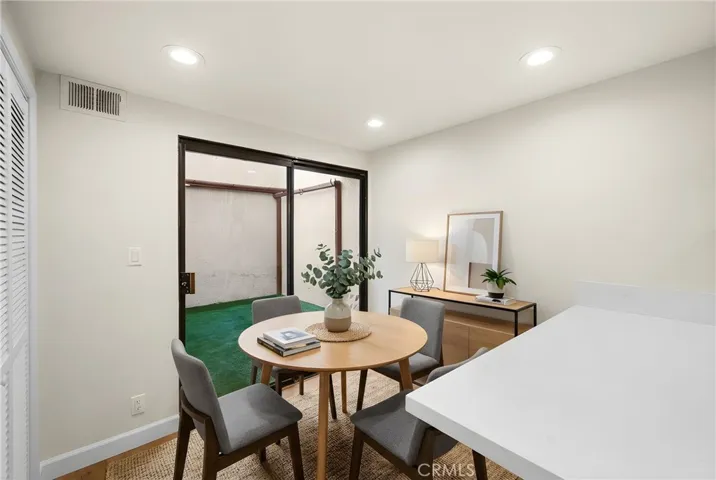 Kitchen casual dining area virtually staged