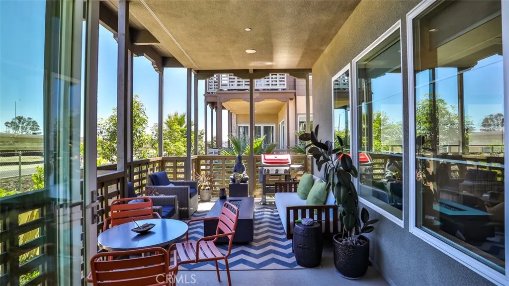 Deck off of living space. 1 of 2 outdoor areas. Deck off of living space. 1 of 2 outdoor areas.