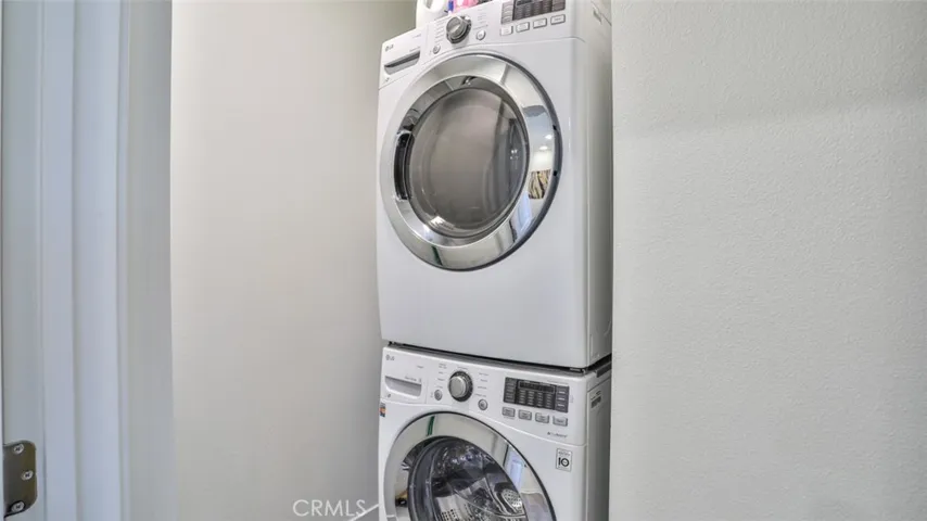 Interior washer and dryer.