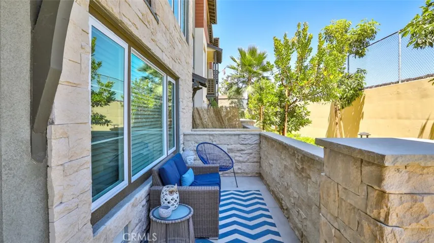 Front porch.  1 of 2 outdoor areas.