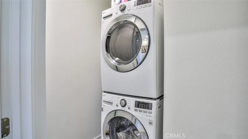 Interior washer and dryer.