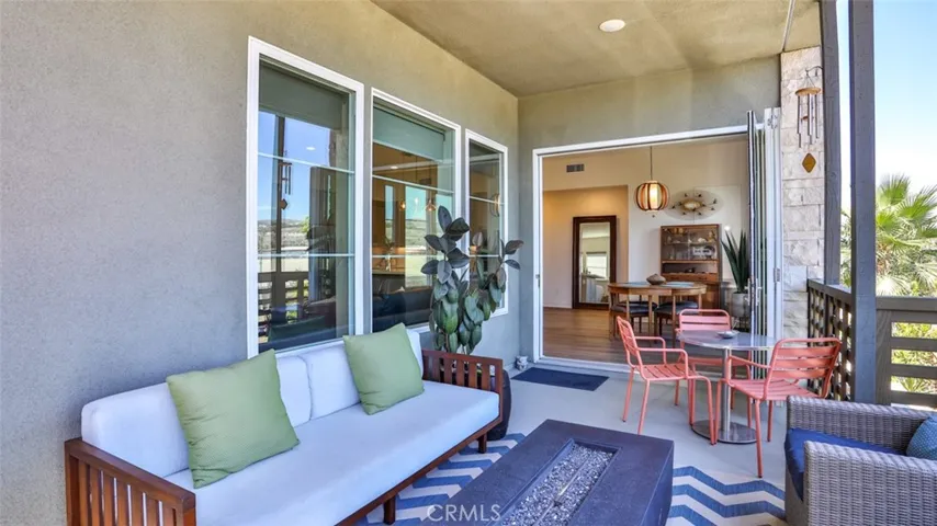 Deck off of living space.  1 of 2 outdoor areas.