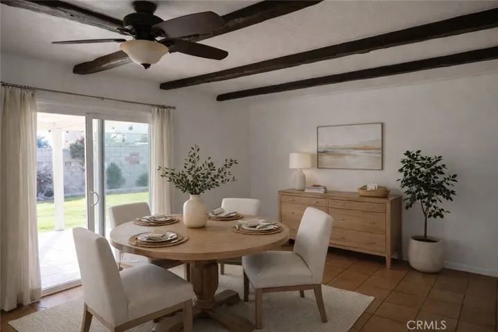 AI Staged dining room