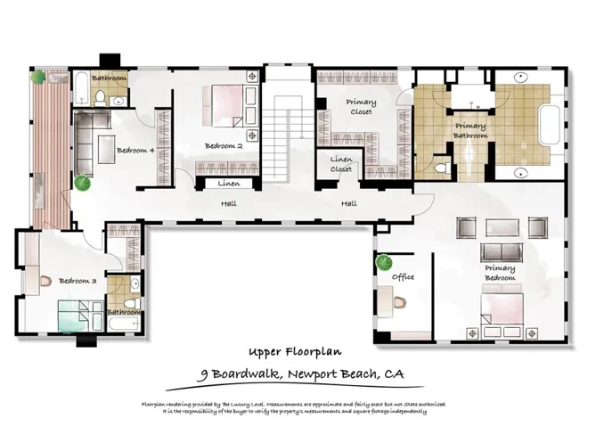 Upstairs: Floor Plan