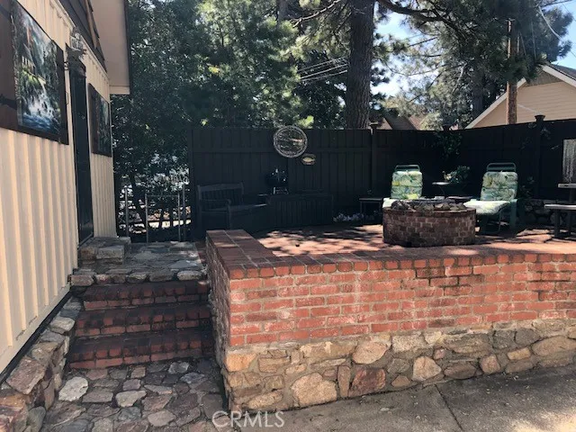 This is the entrance to the studio above the garage.  This unit is detached from the main house.