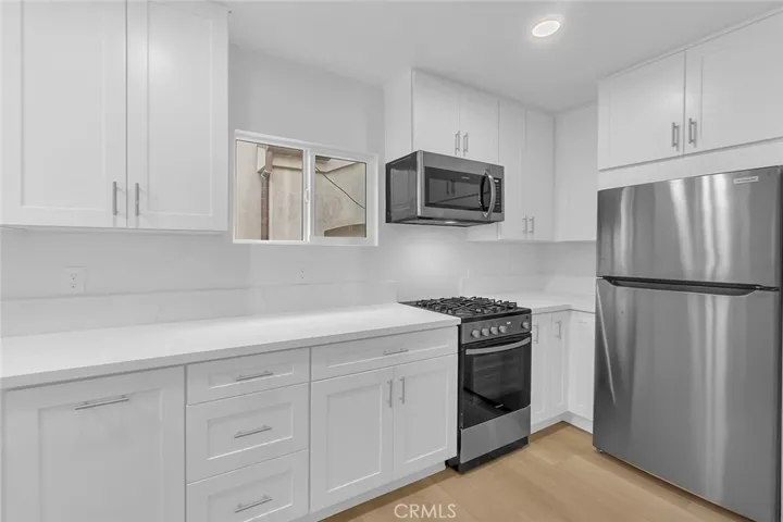 Kitchen view - lots of cabinet storage!