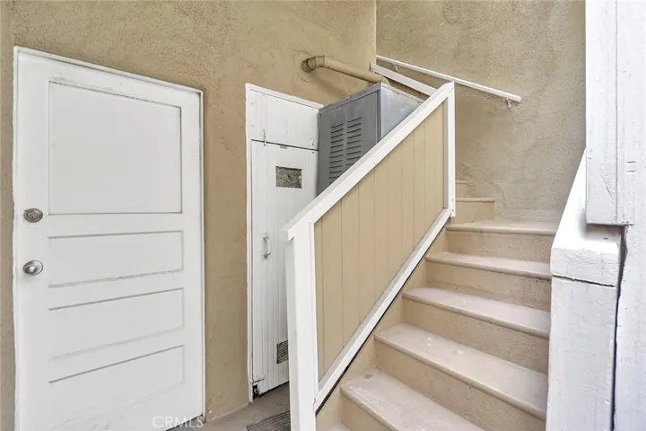 Stairs up to the 2nd level