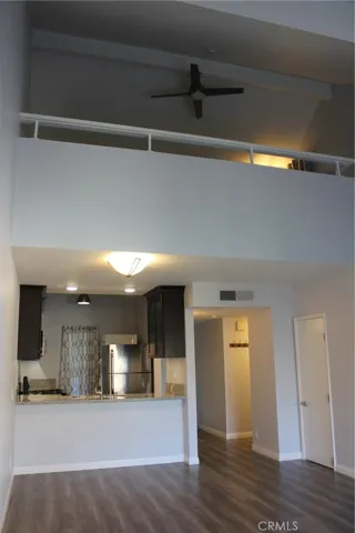 View of loft over the kitchen