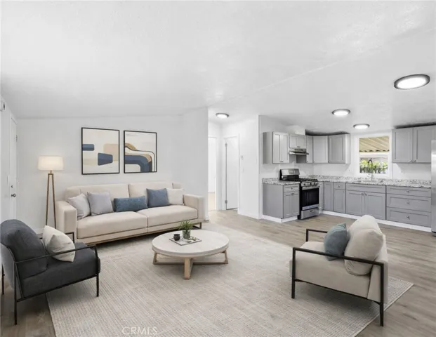 Please note that the image shown is a virtually staged representation of the room and is intended to provide a visual concept of the space. The actual room may differ in appearance, and the furniture and decor depicted are not included in the sale. For an accurate understanding of the property's current condition and layout, we encourage you to view the home in person. Thank you 

