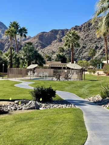 Pathway to pool