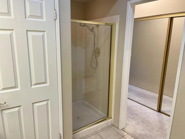 Primary shower/closet view
