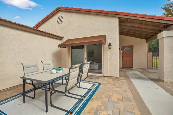 Front porch connects to living room.