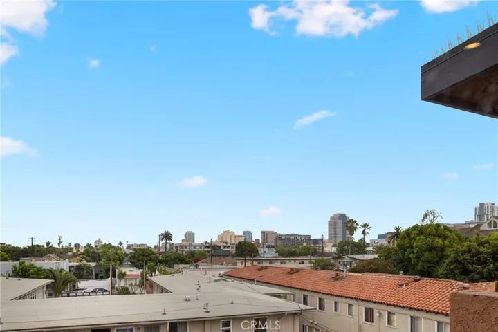 city view from bedroom window
