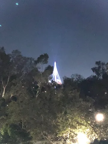 clear view of  the Gerald Desmond Bridge from you kitchen window at night