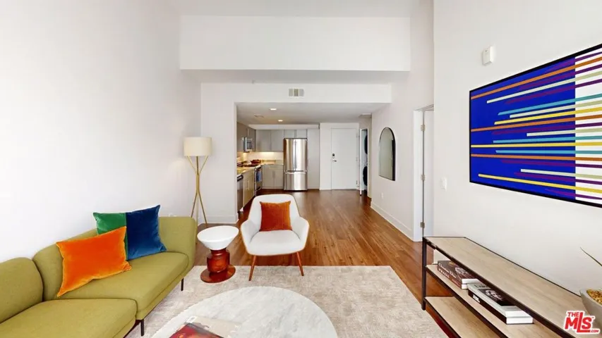 model unit living room