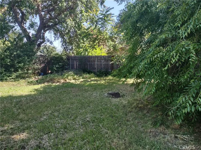 back yard area