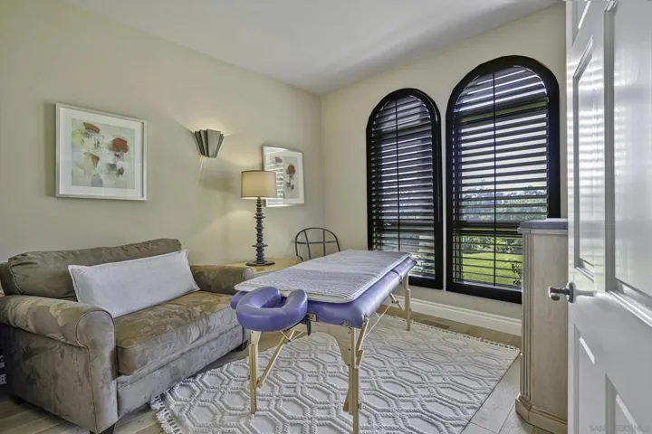 1 of the 2 BR in guest casita being used as a massage area