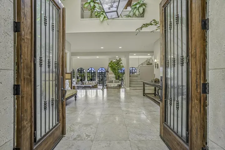 Grand entrance into the foyer