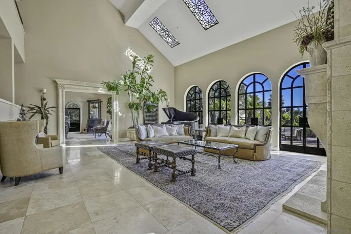 Gorgeous ornamental wrought iron grates in skylights and massive steel doors to the outside